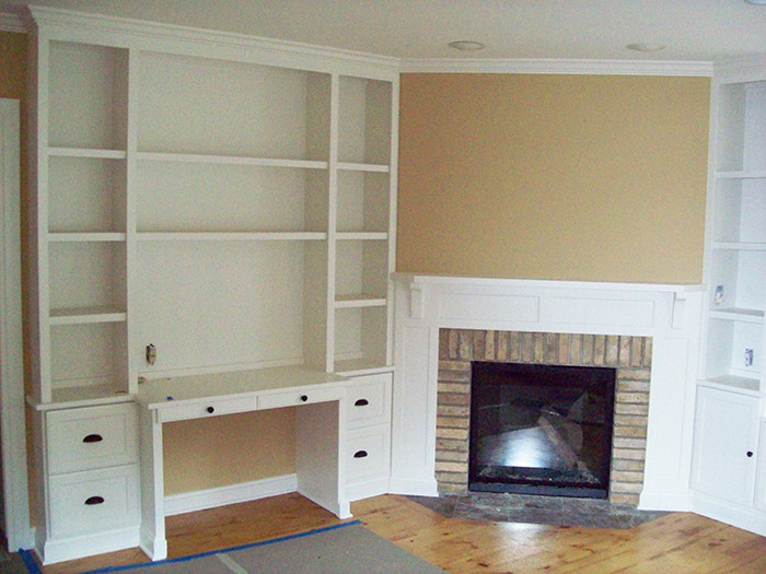 Fireplace front and built-in Fireplace front and built-in